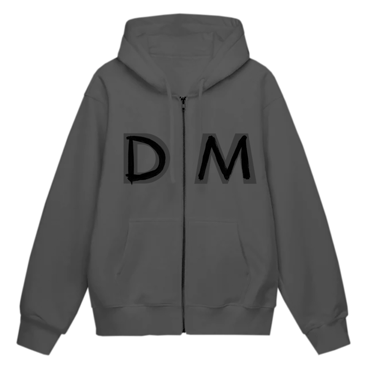 DM World Tour 2023 Grey Zip Up Hoodie Depeche Mode US